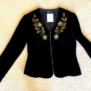 Little black velvet jacket